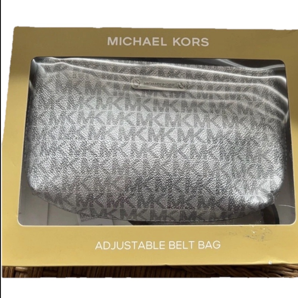 Michael Kors Monogram Adjustable Belt Bag Fannie Pack Purse